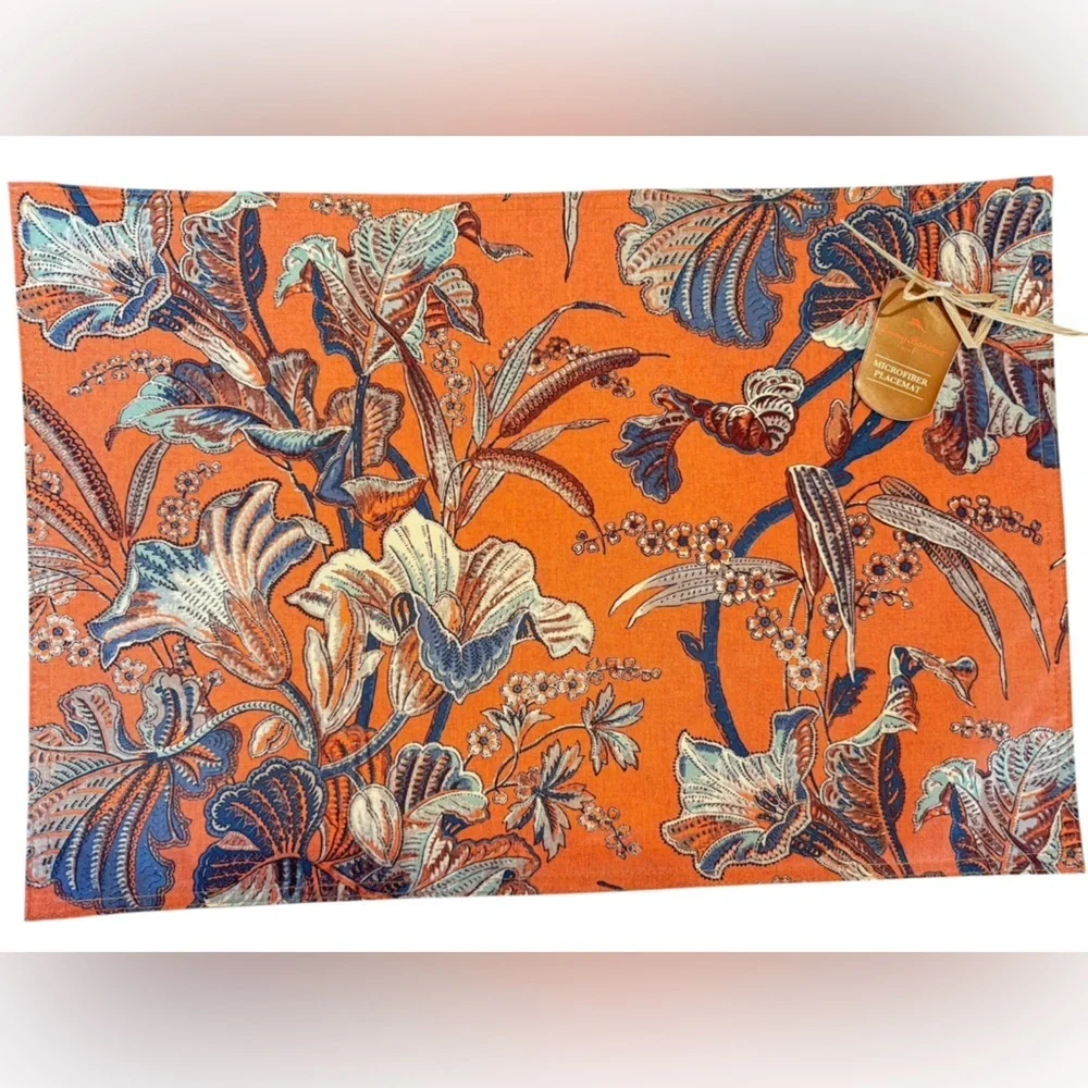 Set of 4 Tommy Bahama Mismatched Placemats Tropical Nautical Caribbean Beach